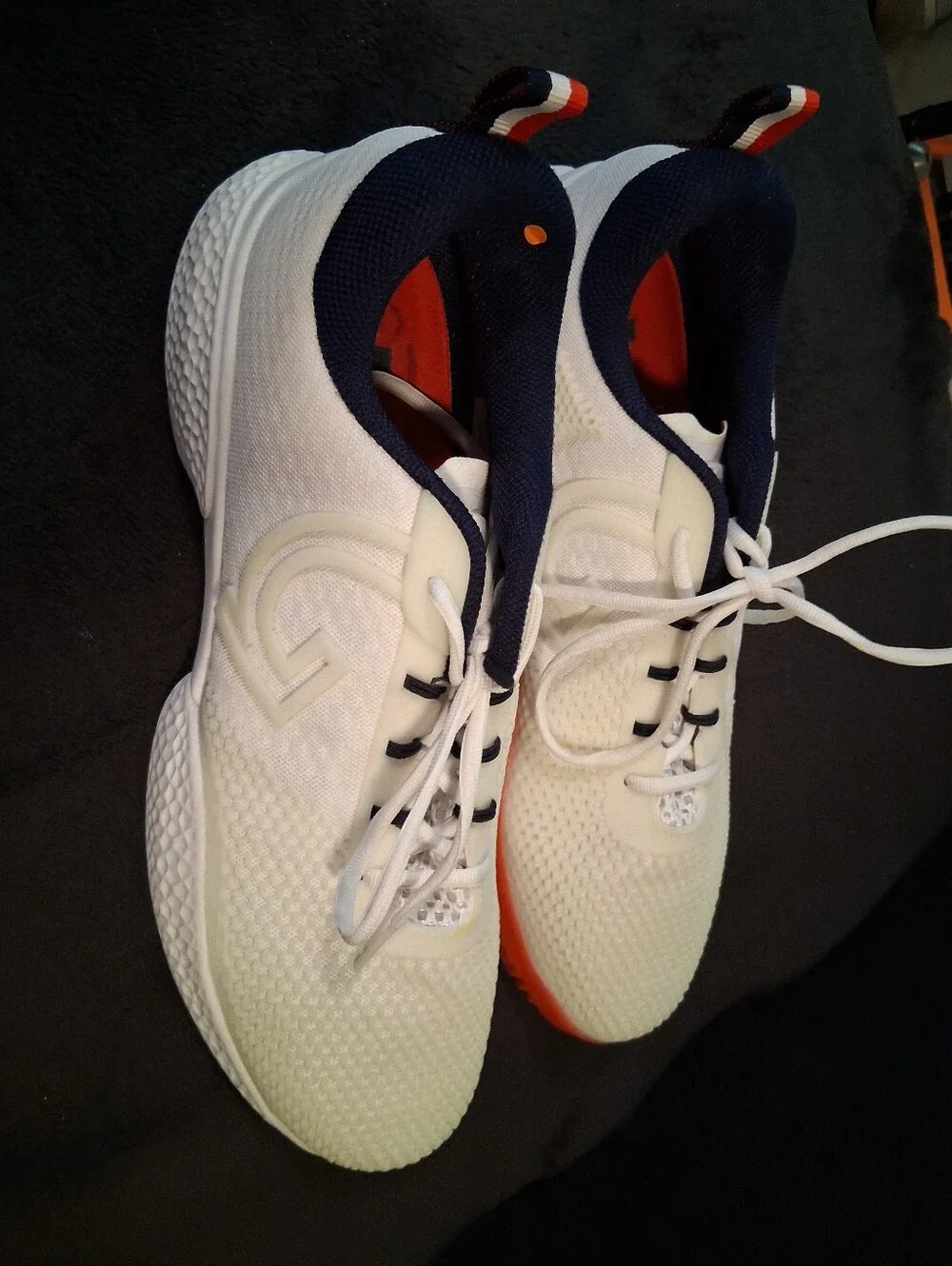 G/Fore Pickleball/Tennis Men's Athletic Lace-Up Shoes - White & Navy